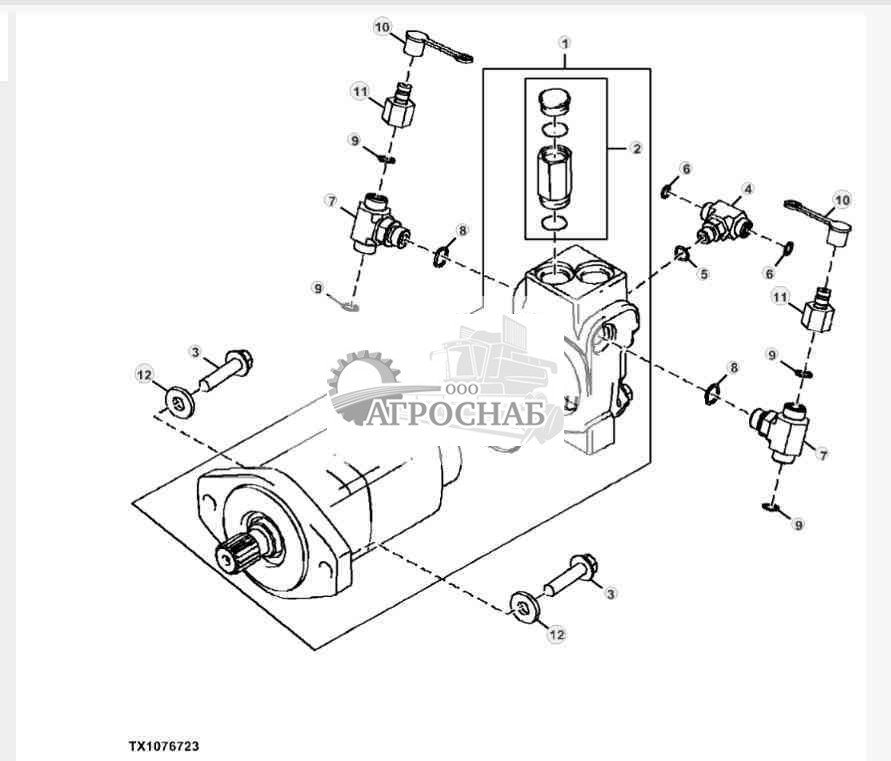 Мотор вращения круга 